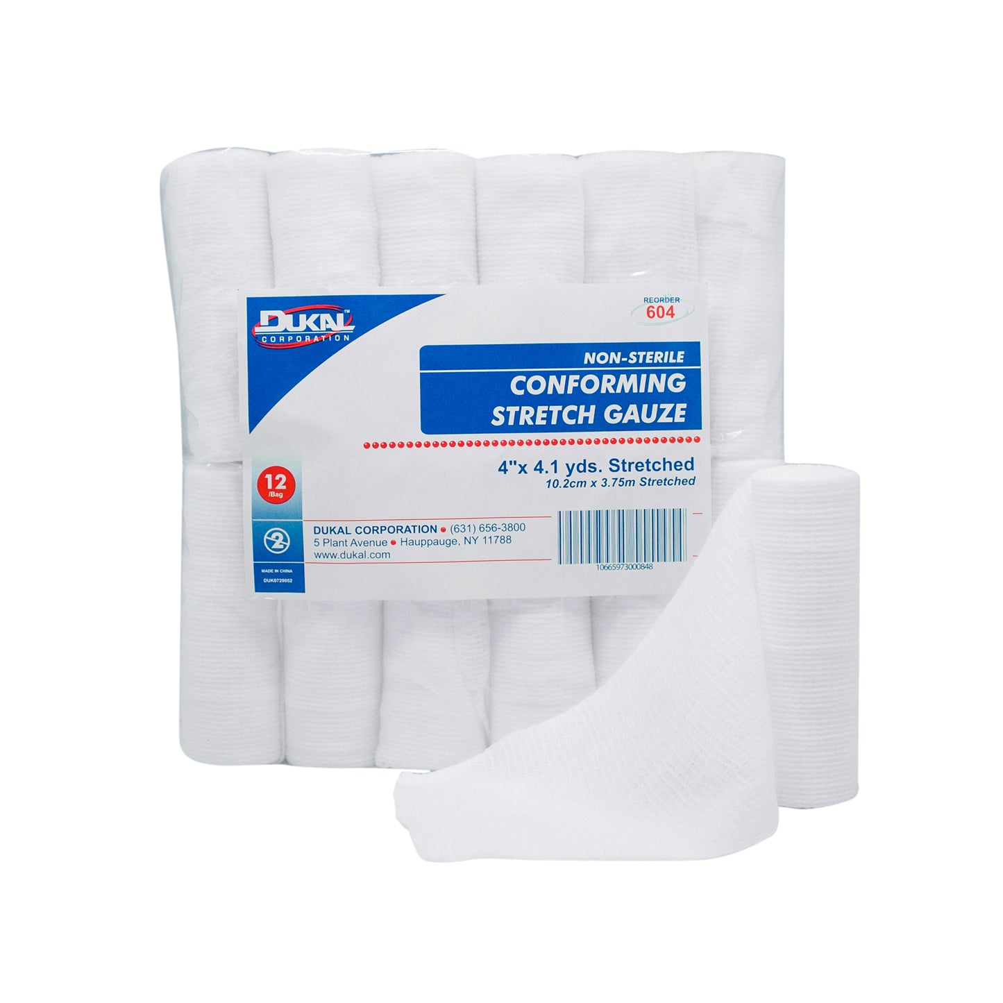 Non-Sterile, Conforming Gauze, 4" x 4.1yds