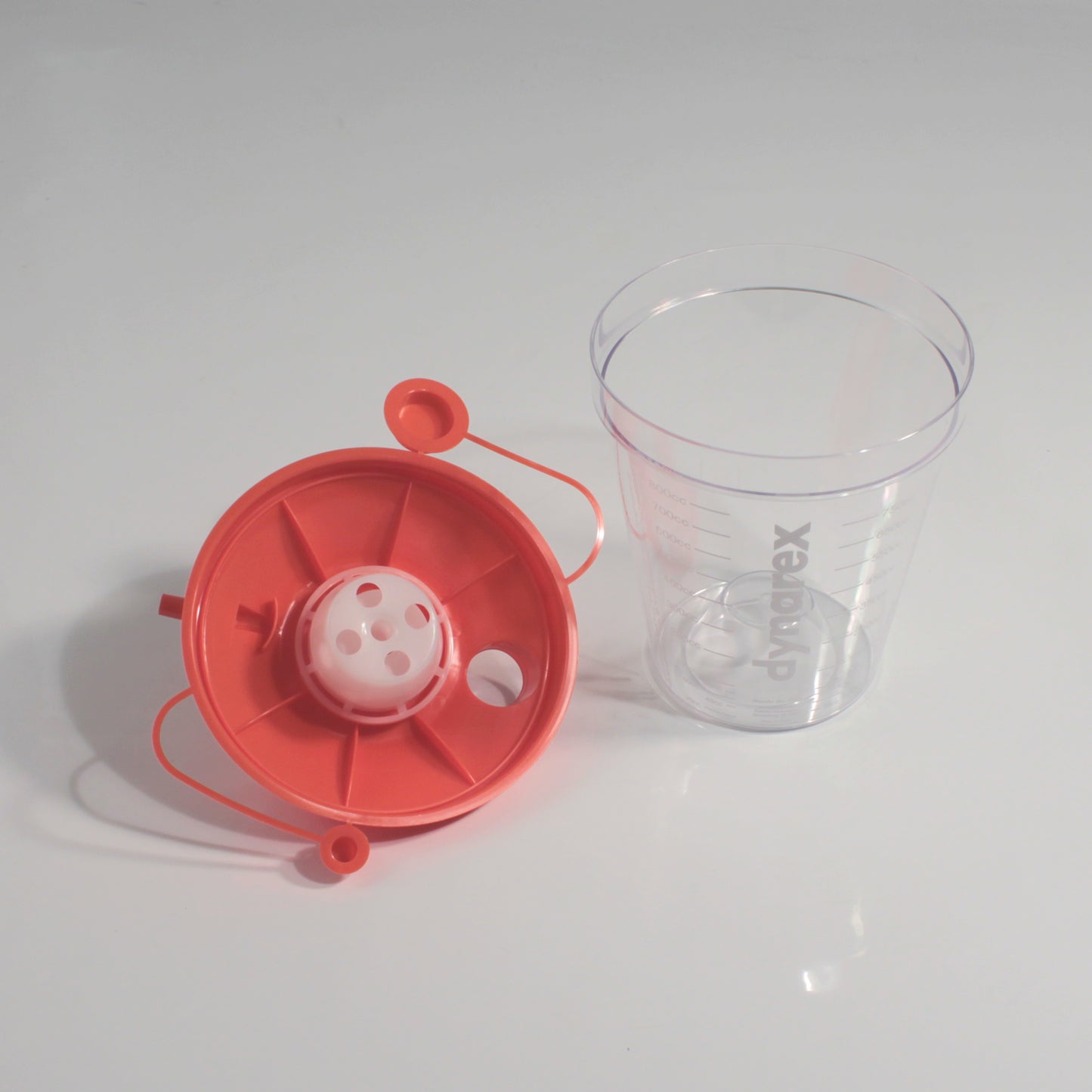 Dynarex -800cc Suction Canister (Hi-Flow) w/ lid, 24 per Box