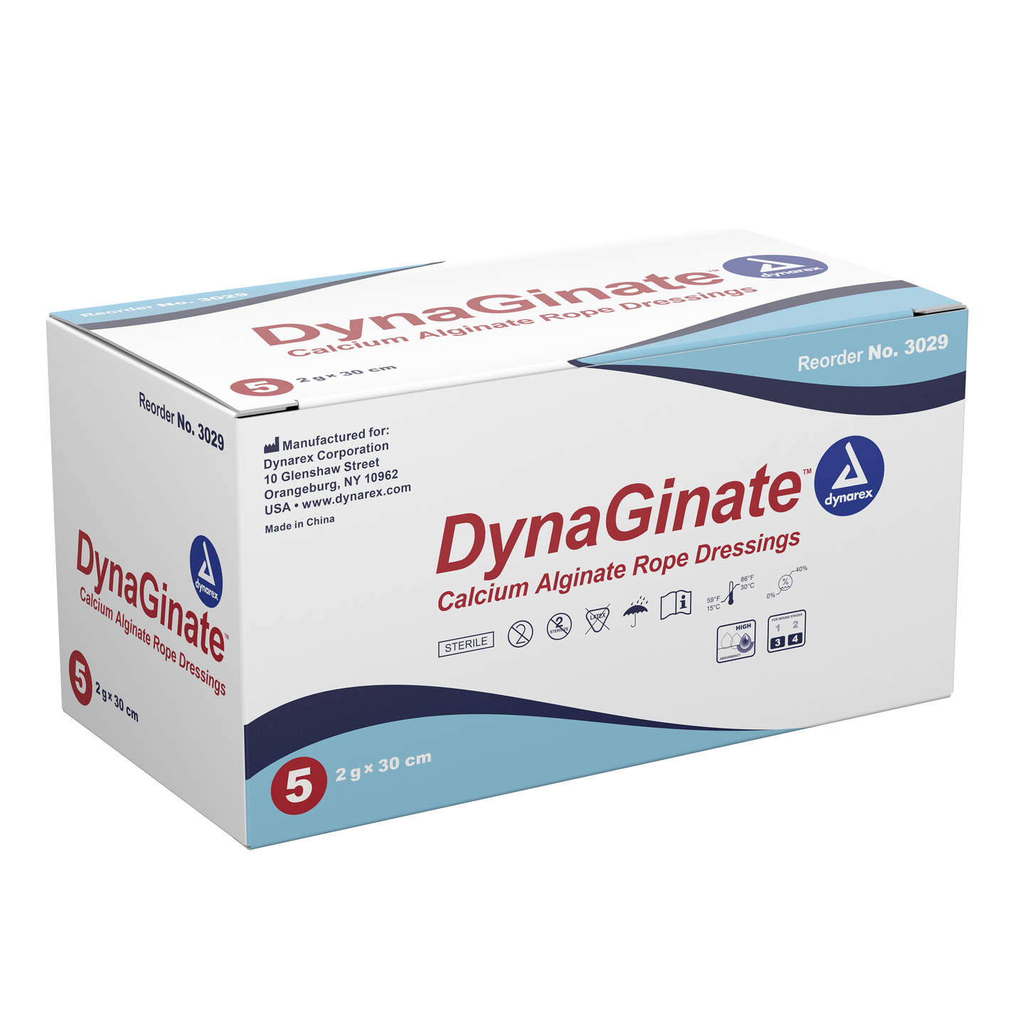DynaGinate Calcium Alginate Dressing - 2gx30cm