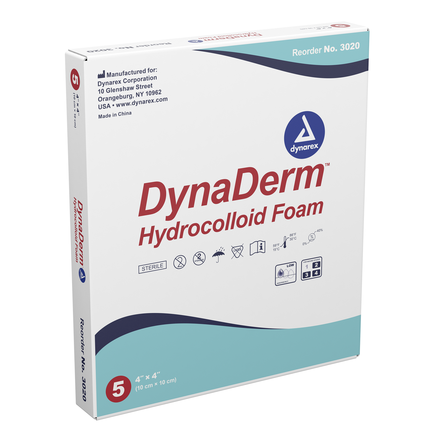 DynaDerm Hydrocolloid Foam - 4"x4"