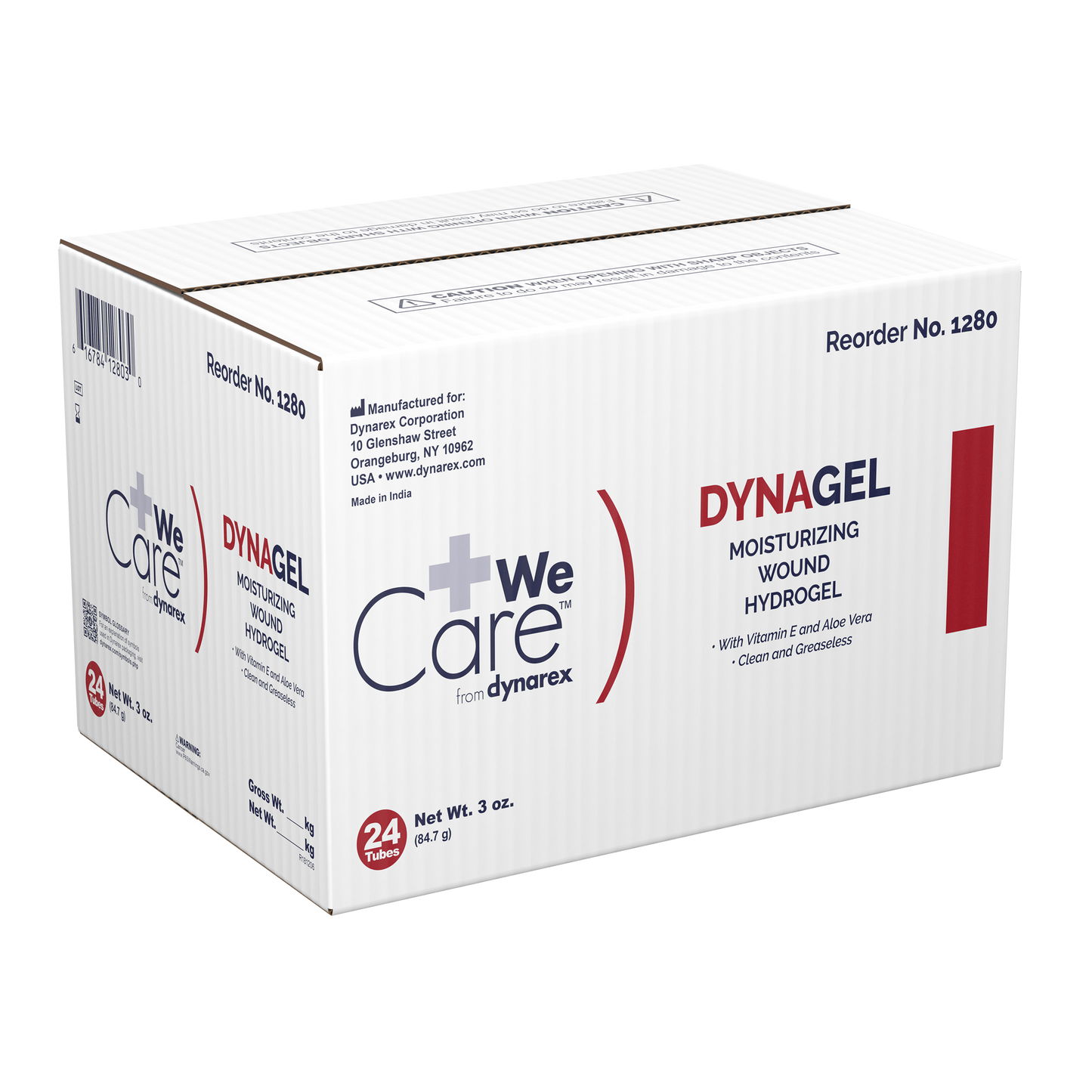 DynaGel Moisturizing Wound Hydrogel 3 oz. Tube