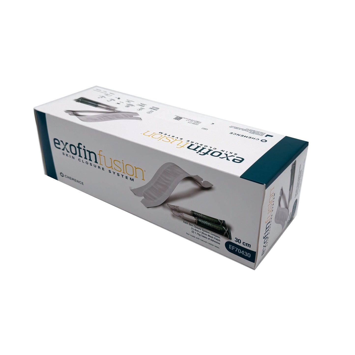 Exofin Fusion Skin Closure System – 30 cm sterile mesh and adhesive kit box for professional wound closure