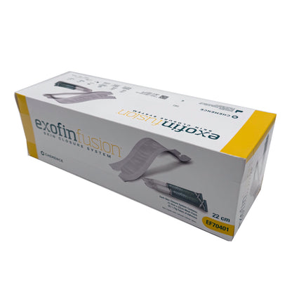 Exofin Fusion Skin Closure System – 22 cm sterile mesh and adhesive kit box for surgical incisions