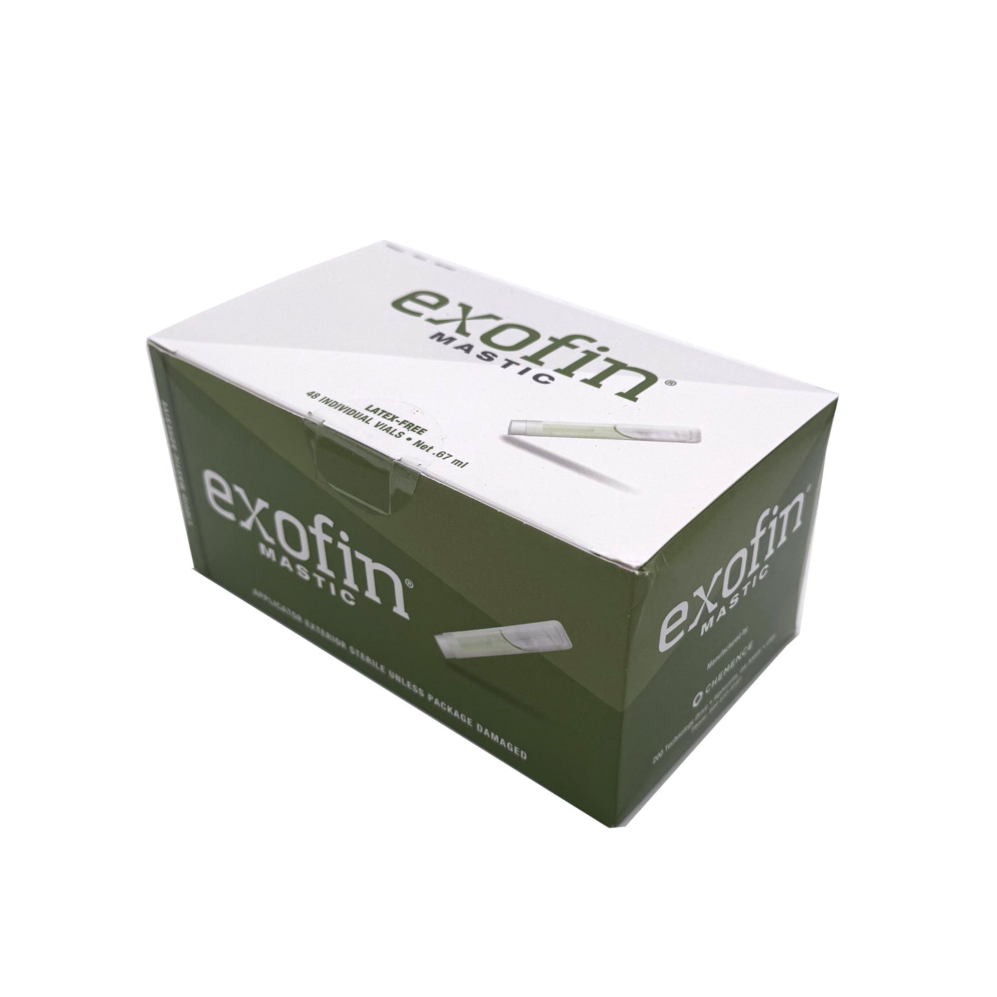 Exofin Mastic Liquid Adhesive – case of 48 sterile .67 mL ampoules for medical use