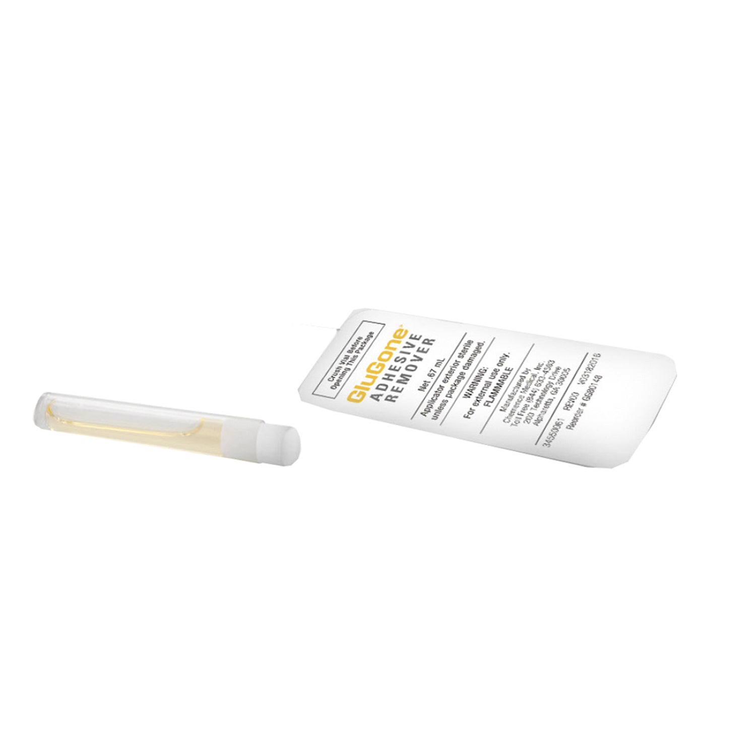 GluGone Adhesive Remover – 0.67 mL single-use sterile ampoule