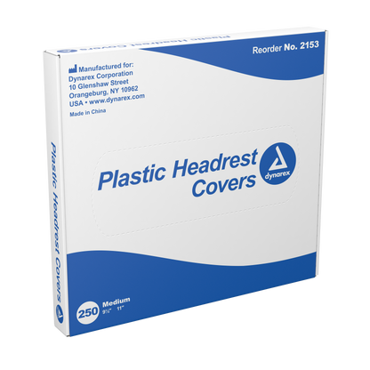 Plastic Headrest Covers - Tattoo & Dental Barrier Protection