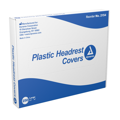 Plastic Headrest Covers - Tattoo & Dental Barrier Protection