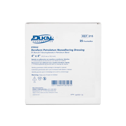 Dukal - Xeroform Dressing, 4" x 4"