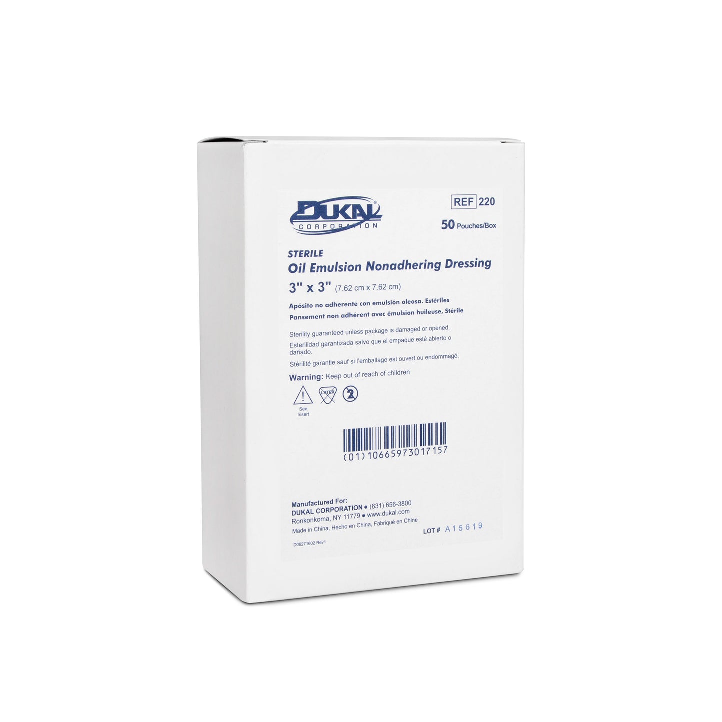 Oil Emulsion Dressing, 3" x 3"