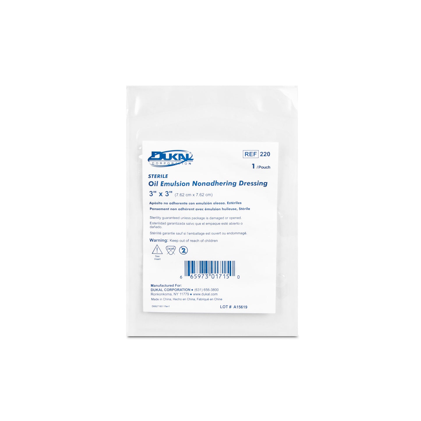 Oil Emulsion Dressing, 3" x 3"