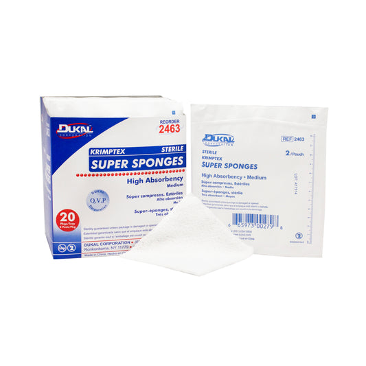 Sterile, Super Sponge, Medium, 2/tray
