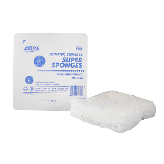Sterile, Super Sponge, Medium, 5/ tray
