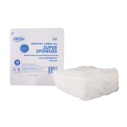 Sterile, Super Sponge, Medium, 10/Tray
