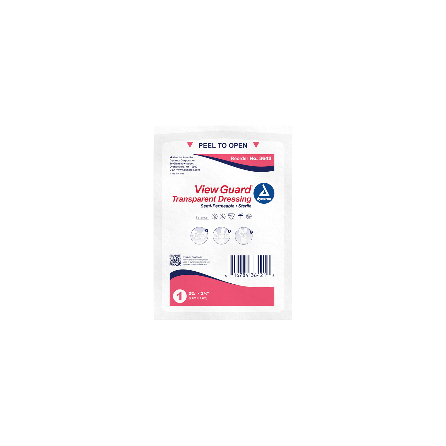 View Guard Transparent Dressings Sterile 6" x 8"
