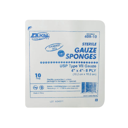 Sterile, Type VII Tray Gauze, 4" x 4", 8-ply