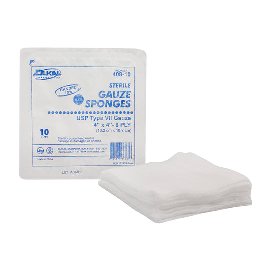 Sterile, Type VII Tray Gauze, 4" x 4", 8-ply