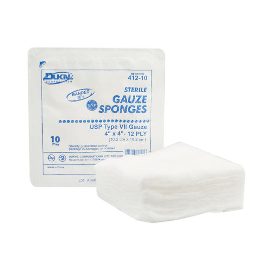 Sterile, Type VII Tray Gauze, 4" x 4", 12-ply