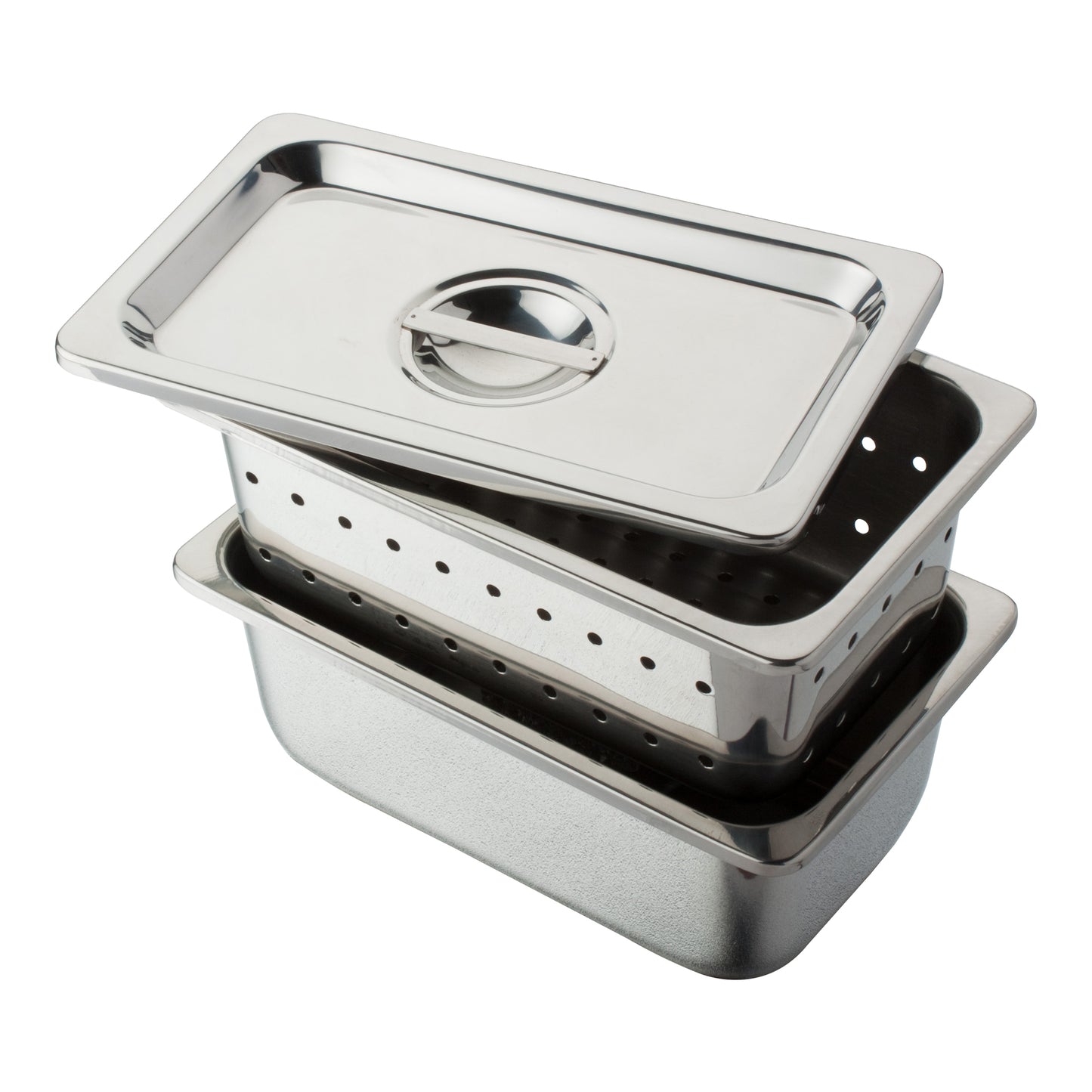 Stainless Steel Tray w/o Cover 10-1/4" x 6-1/4" x 4"