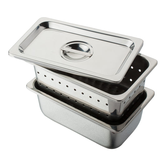 Stainless Steel Tray w/o Cover 10-1/4" x 6-1/4" x 4"