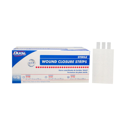 Sterile, Wound Closure Strips, 1/4" x 1-1/2"