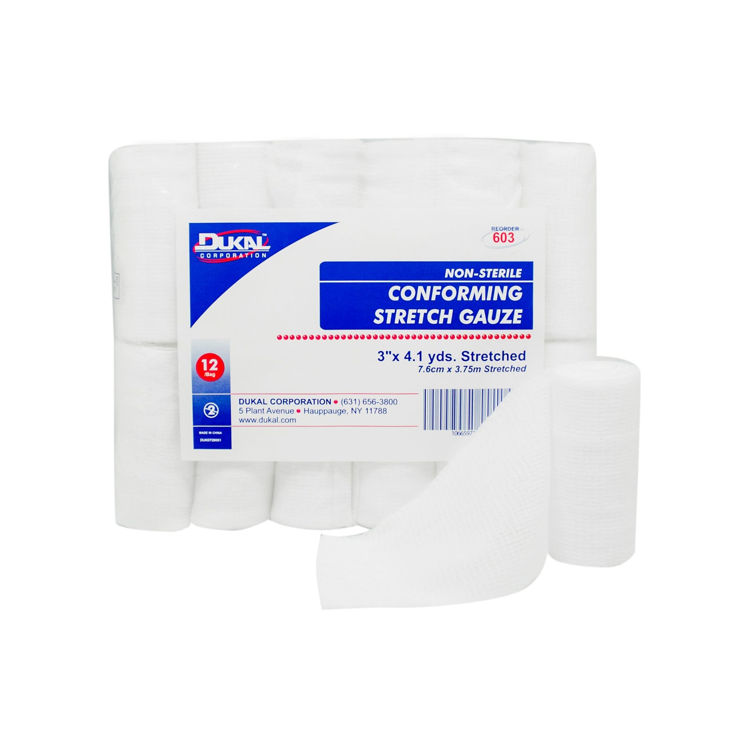 Non-Sterile, Conforming Gauze, 3" x 4.1yds