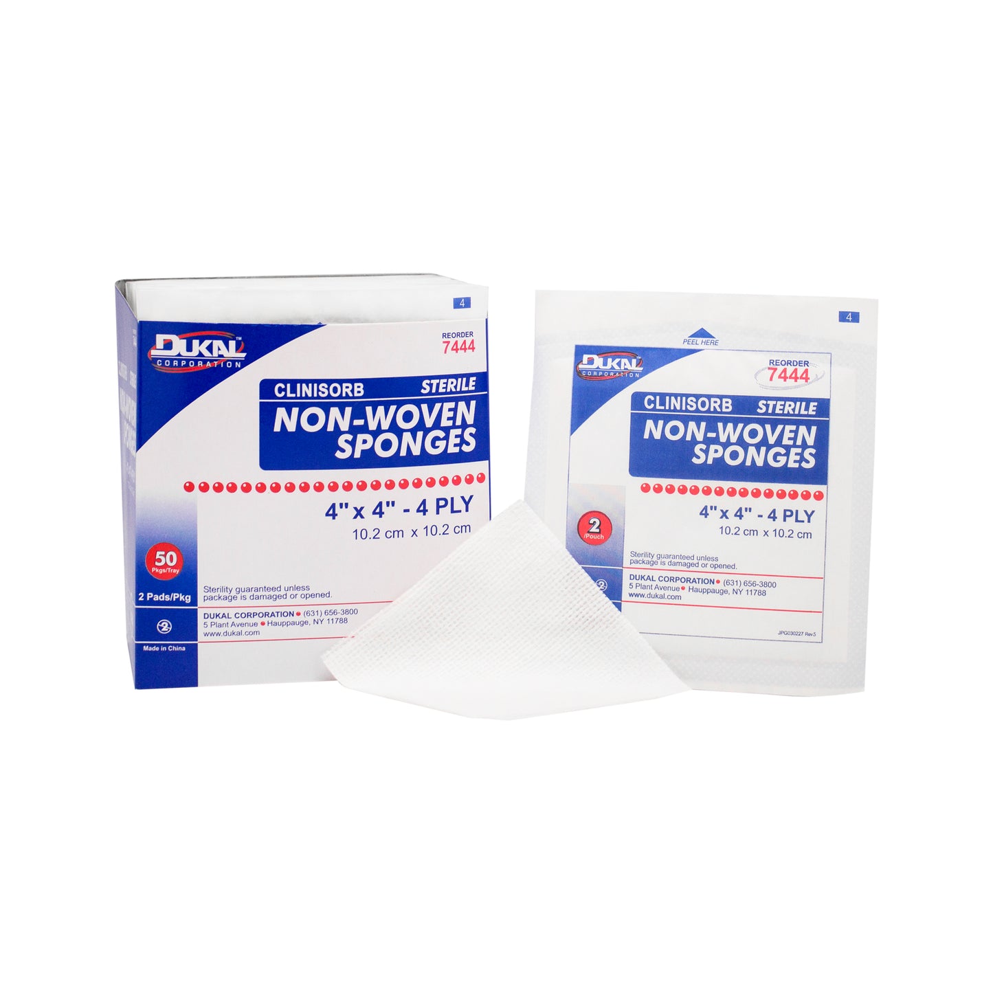 Clinisorb Non-Woven Sponges 4" x 4" 4-Ply, Sterile