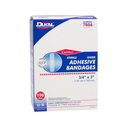 Sheer Adhesive Strips, 3/4" x 3"