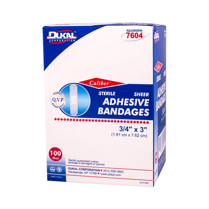 Sheer Adhesive Strips, 3/4" x 3"