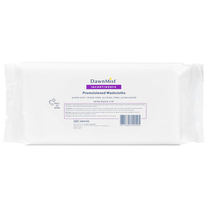 Premium Adult Washcloths, Softpack 9" x 13"