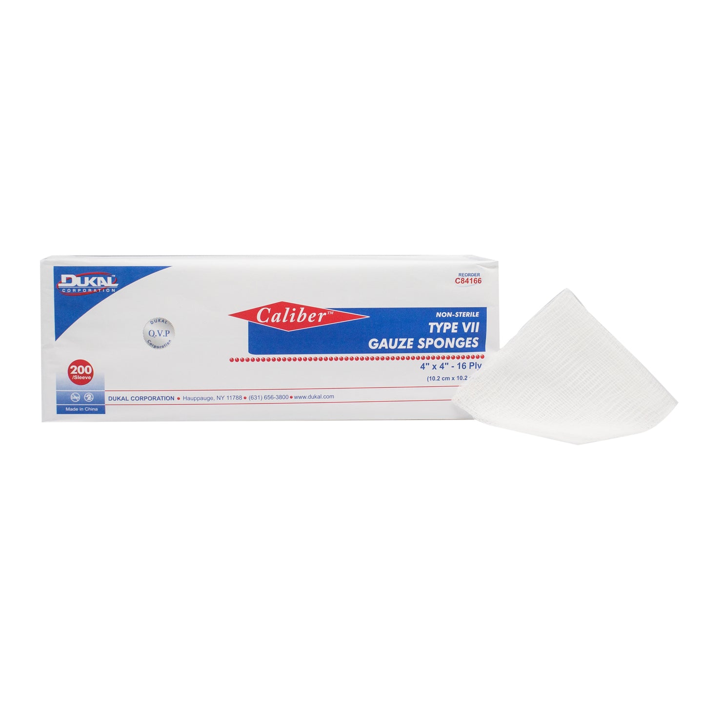 Type VII Gauze, Non-Sterile, 4" x 4", 16-ply