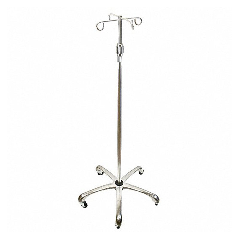 MedSource - 4 Hook IV Pole with Metal Base