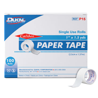 Paper Tape Roll, 1" x 1.5yd, NS paper core