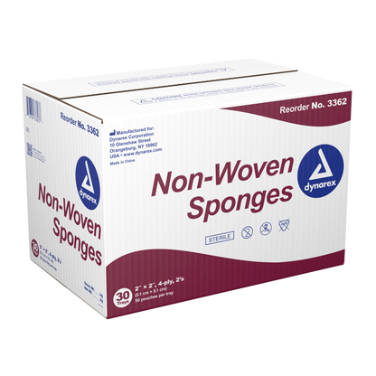 Dynarex - Non-Woven Sponge Sterile 2's 2"x 2" 4 Ply
