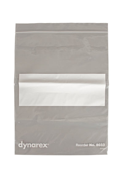 Dynarex - Zip Bags-Clear w/ White Write-On Block