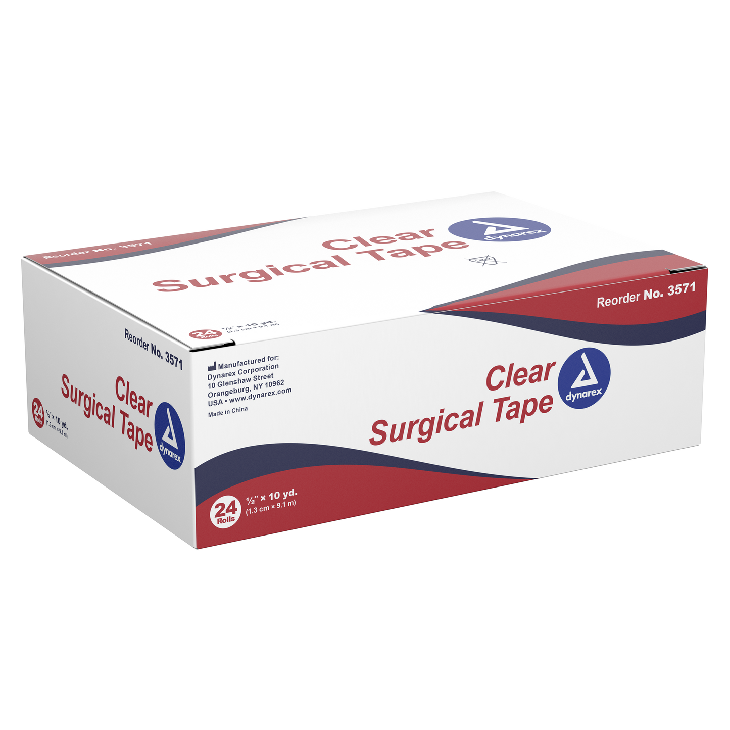 Dynarex - Surgical Tape Transparent 1/2"x10 Yds
