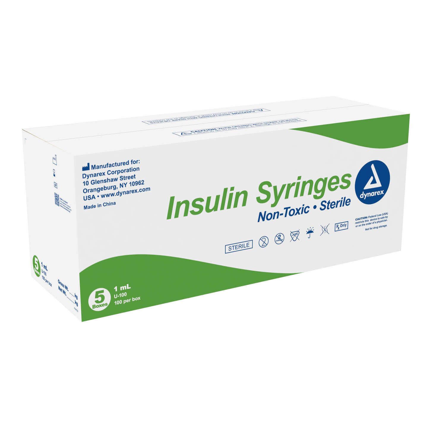 Dynarex - Insulin Syringe N/S - 1cc