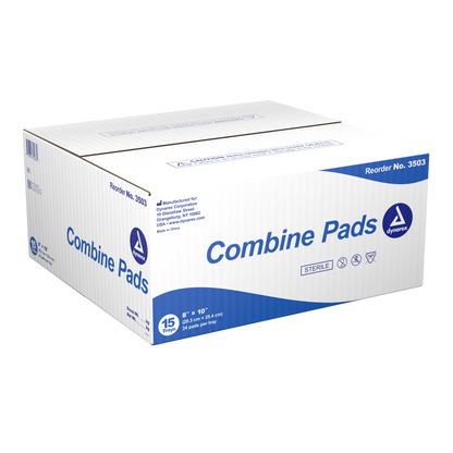 Dynarex - Combine Pads 1/pouch - Sterile, 8" x 10"