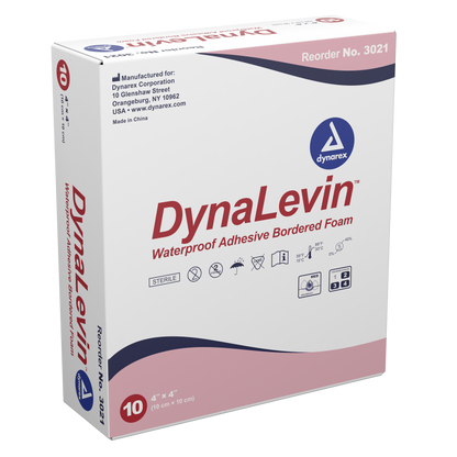 DynaLevin Waterproof Adhesive Bordered Foam Dressing