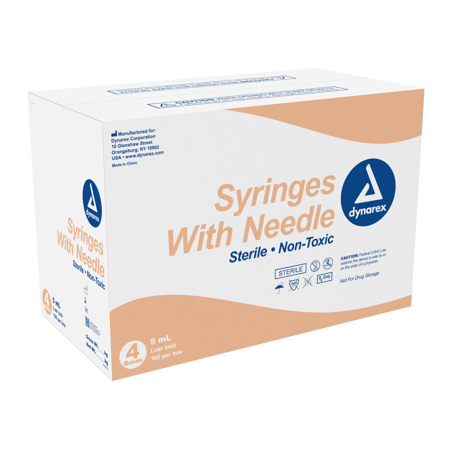 Dynarex - Syringes With Needle - 5cc
