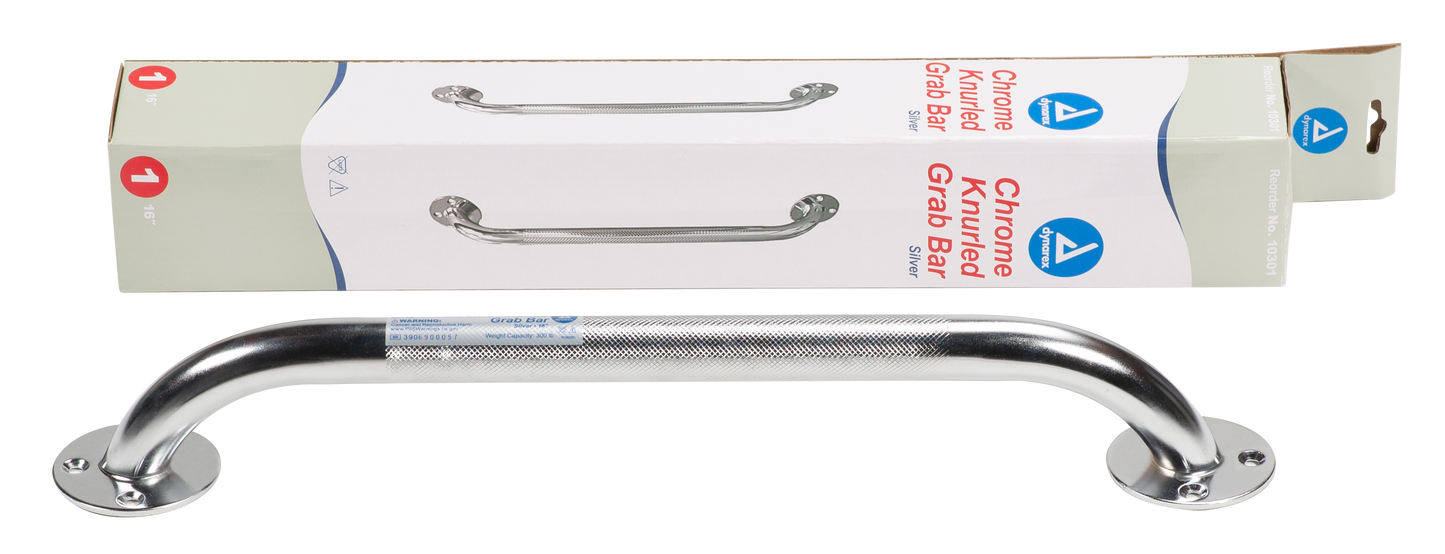 Dynarex - Chrome Knurled Grab Bar