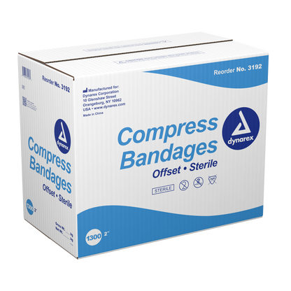 Dynarex - Compress Bandage, 2", Case of 1300