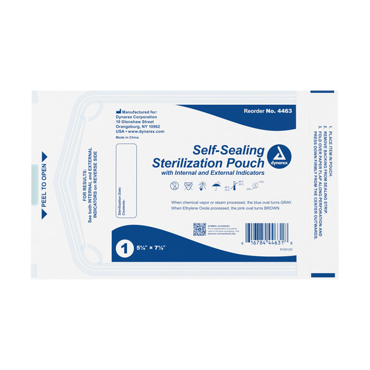 Dynarex - Sterilization Pouches 5.25" x 7.5"