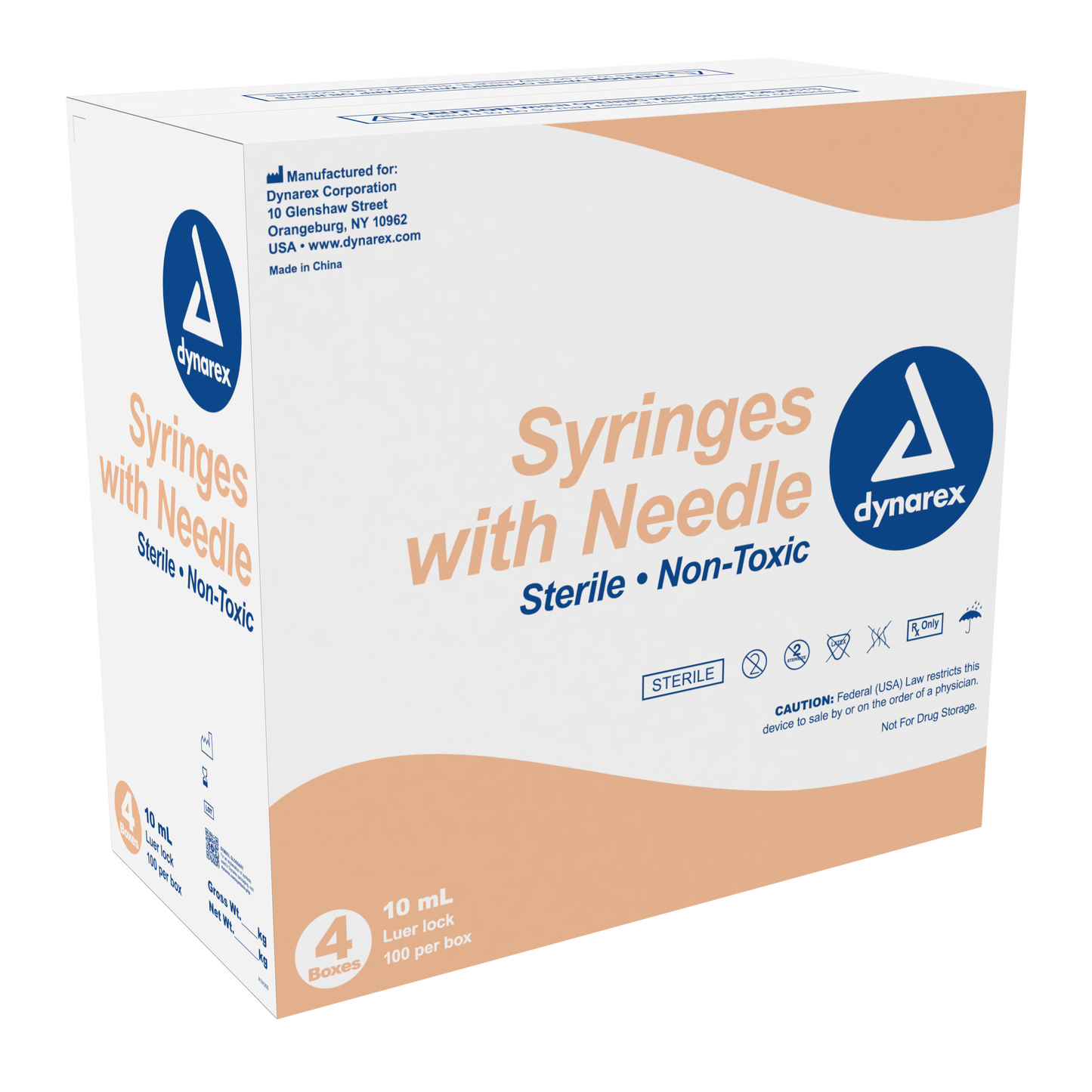 Dynarex - Syringes With Needle - 10cc
