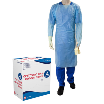 Dynarex - CPE/Thumb Loop Isolation Gowns