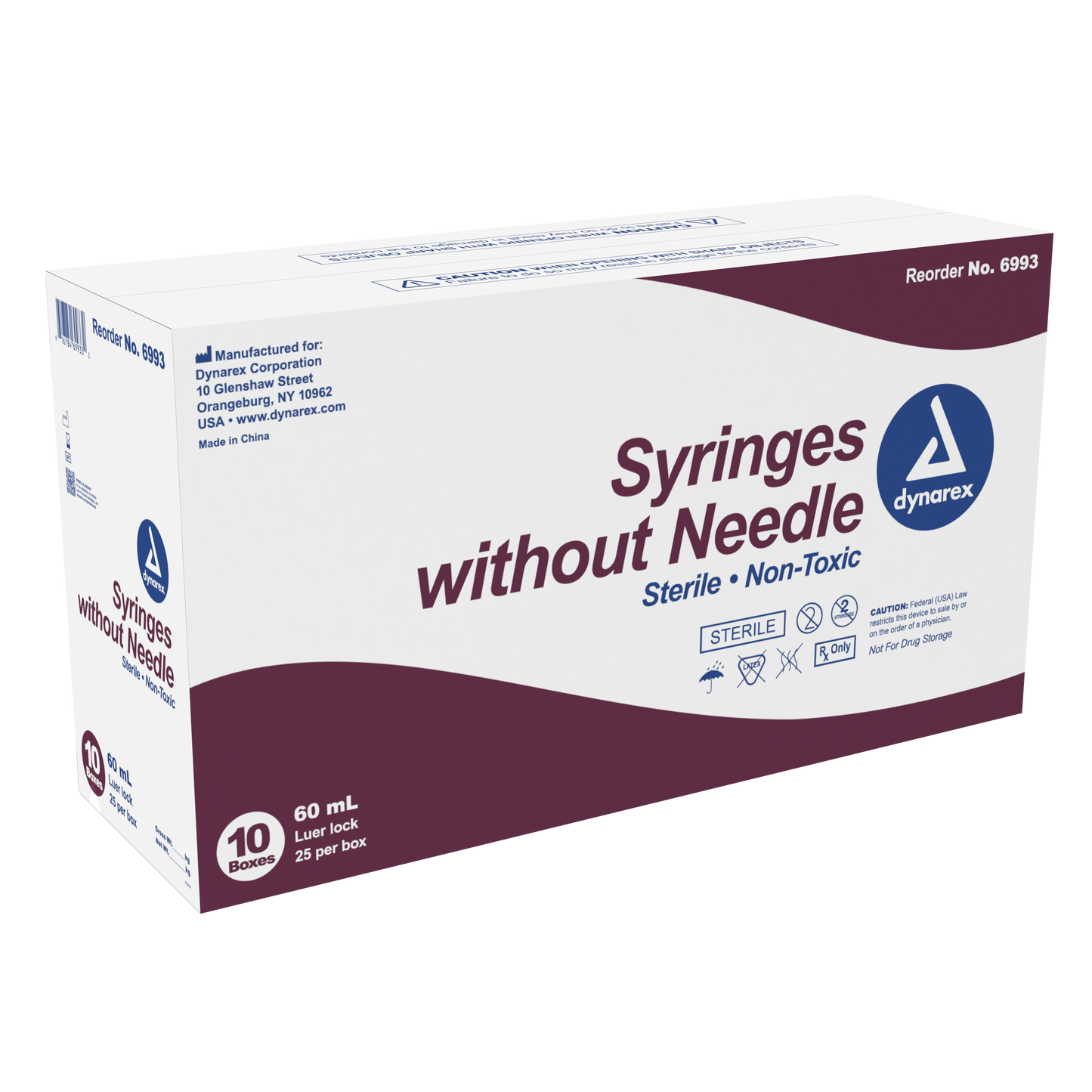 Dynarex - Syringe - Luer Lock 60 cc