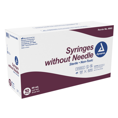 Dynarex - Syringe - Luer Lock 60 cc