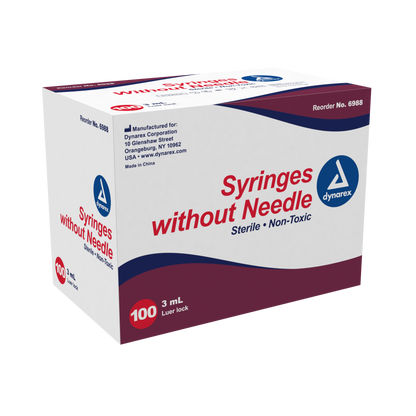 Dynarex - Syringe - Luer Lock 3cc