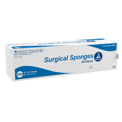 Dynarex - Surgical Gauze Sponge 2"x 2" 12 Ply