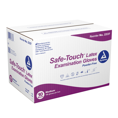 Safe-Touch® Powder-Free Latex Exam Gloves