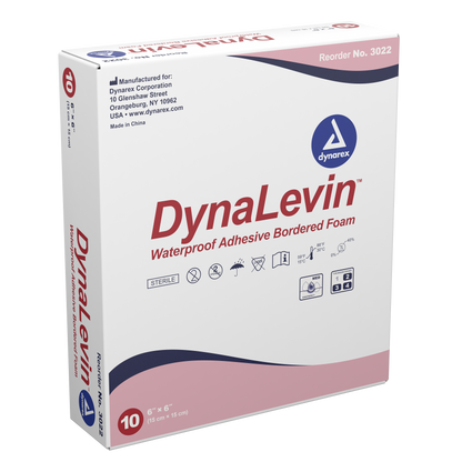 DynaLevin Waterproof Adhesive Bordered Foam Dressing